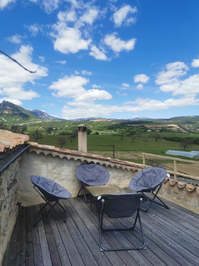 La Ferme De La Condamine Bed & Breakfast Saint-Andre-de-Rosans Bagian luar foto